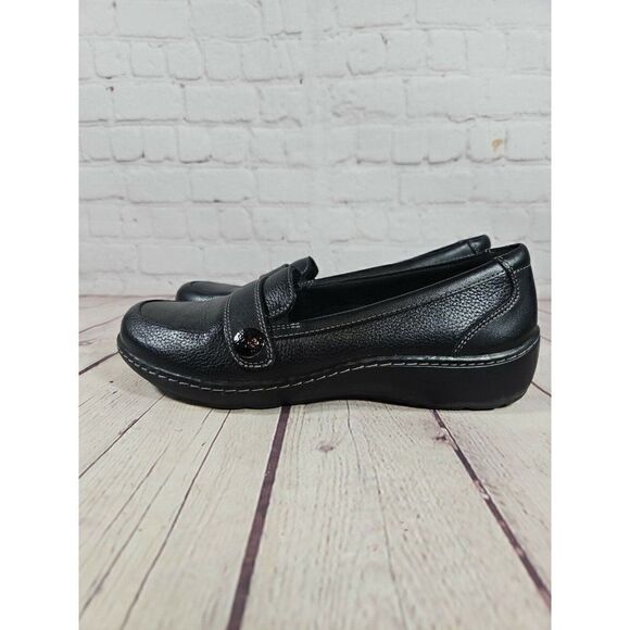 Collection by Clarks Cora Daisy Loafers, Women's Size 8 M, Black NEW MSRP $90 - Picture 1 of 8